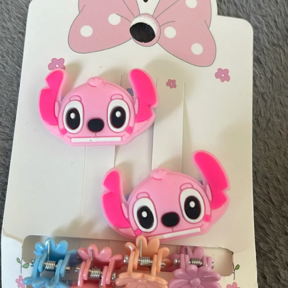 Pink Lilo and Sitch Character Hair Accessory Set